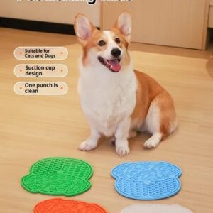 Lick mat with suction cups