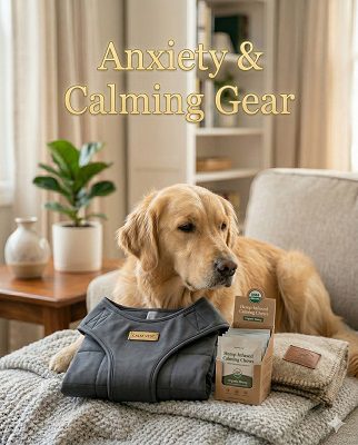 Dog anxiety calming gear