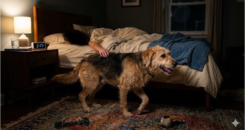 dog anxious at night