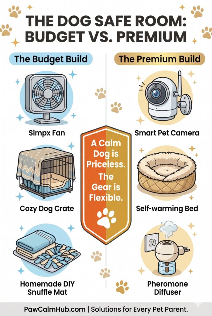 dog safe room for anxiety