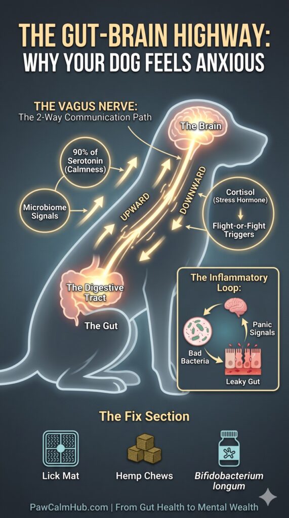 dog gut health anxiety