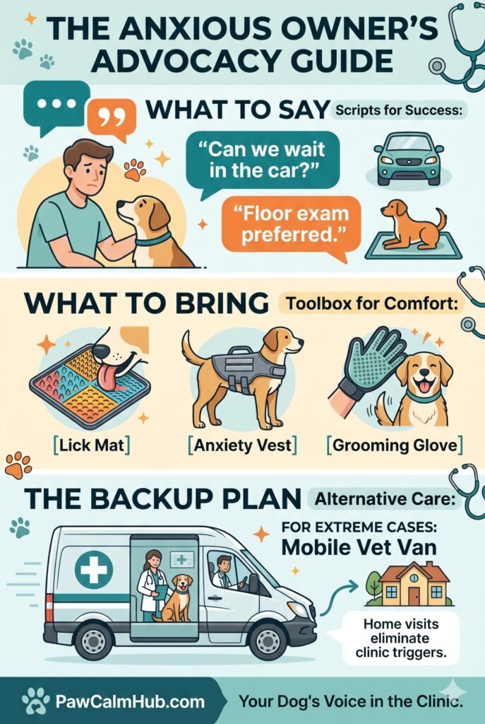 dog anxiety at the vet
